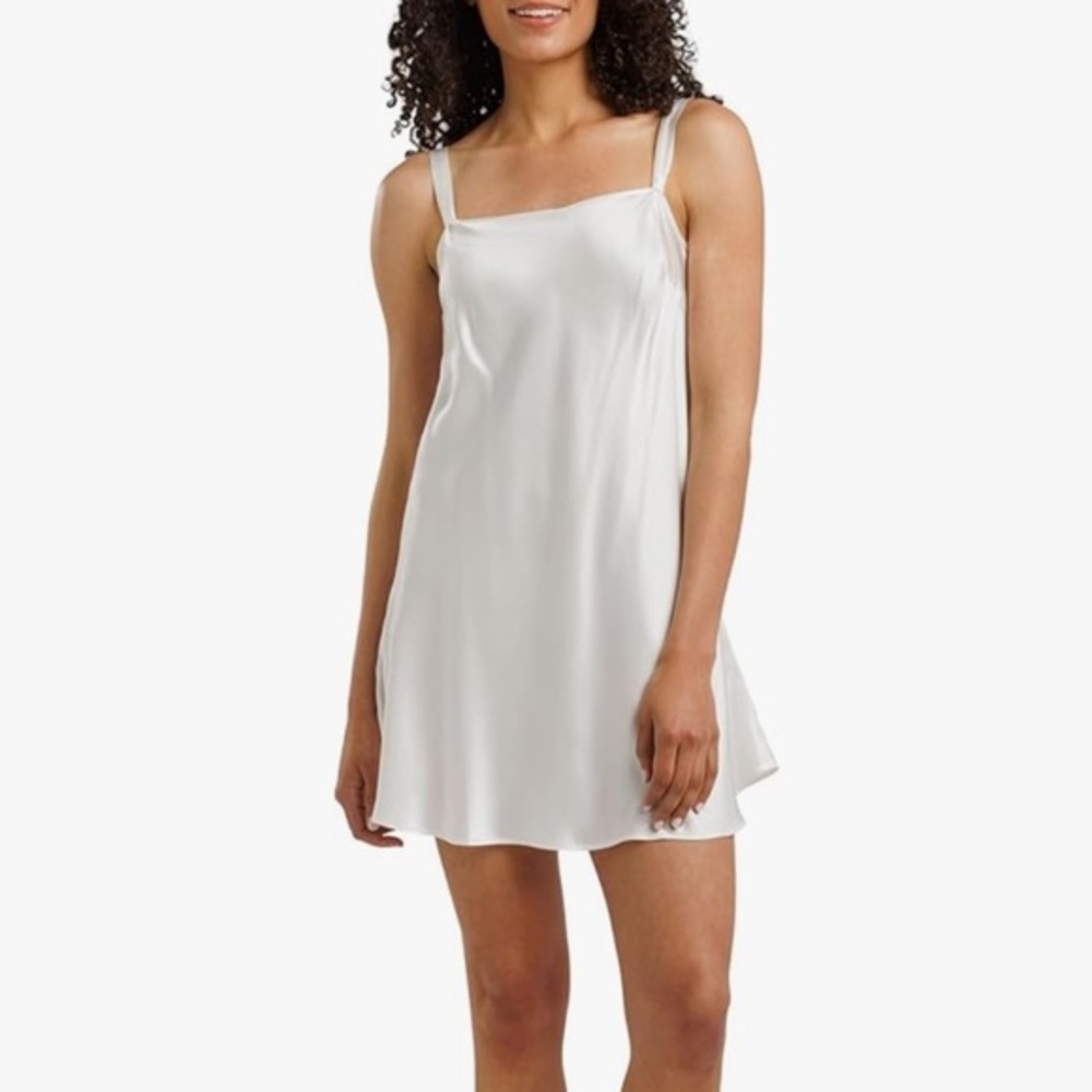 Fishers Finery Nightgown Womens Silk Chemise Lounge Sleepwear